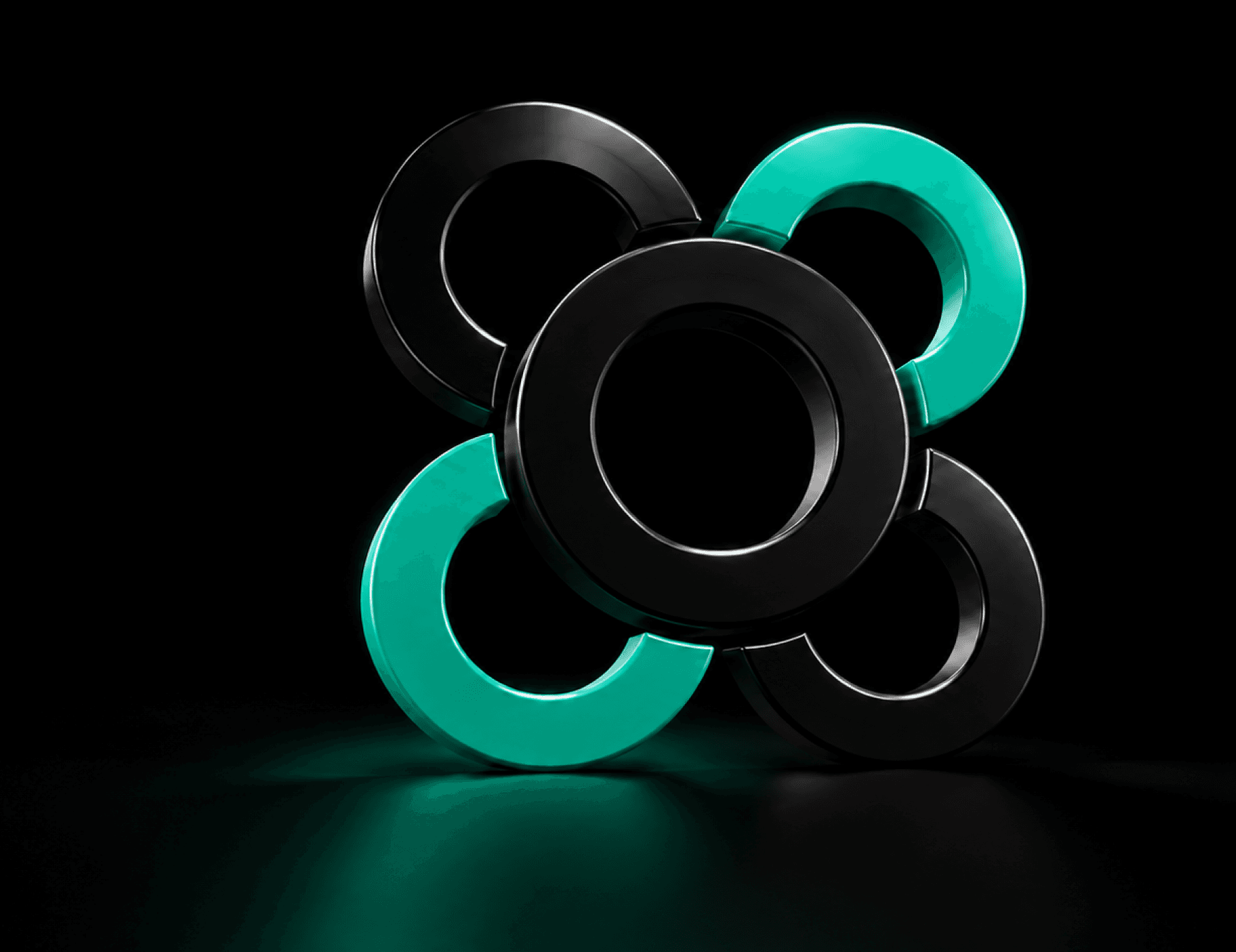 The OwnTable mark rendered as four interlocking rings